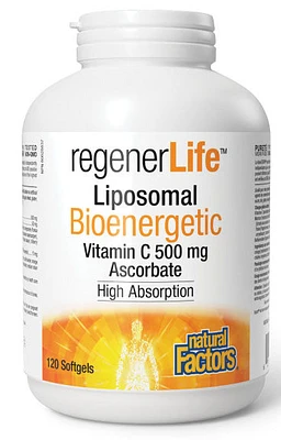 NATURAL FACTORS regenerlife Liposomal Bioenergetic C (120 sgels)