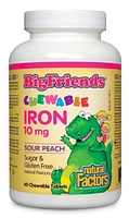 NATURAL FACTORS Big Friends Iron 10mg (Sour Peach - 60 chews)