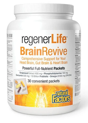 NATURAL FACTORS regenerLife BrainRevive (30 packets)