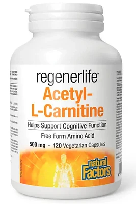 NATURAL FACTORS regenerlife Acetyl-L-Carnitine (500 mg