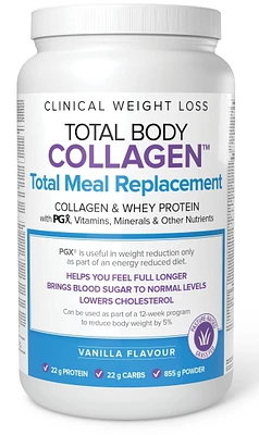 NATURAL FACTORS Total Body Collagen Total Meal Replacement (Vanilla - 855 gr)