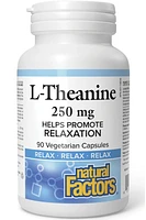 NATURAL FACTORS Theanine (250 mg - 90 v-caps)