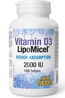 NATURAL FACTORS Vitamin D3 LipoMicel (2000 IU