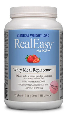 REALEASY with PGX Whey Meal Replacement  (Strawberry - 885 gr)