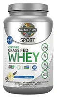 GARDEN OF LIFE Sport Certified Grass Fed Whey (Vanilla - 640 gr)