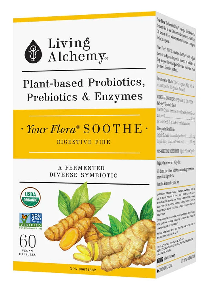 LIVING ALCHEMY Your Flora - Soothe (60 vegan caps)