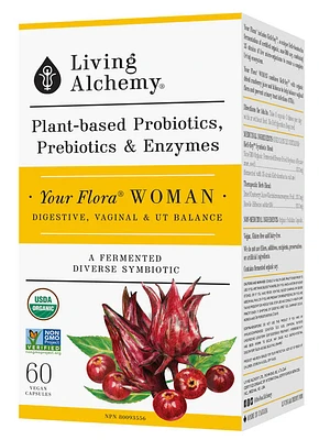 LIVING ALCHEMY Your Flora - Woman (60 vegan caps)