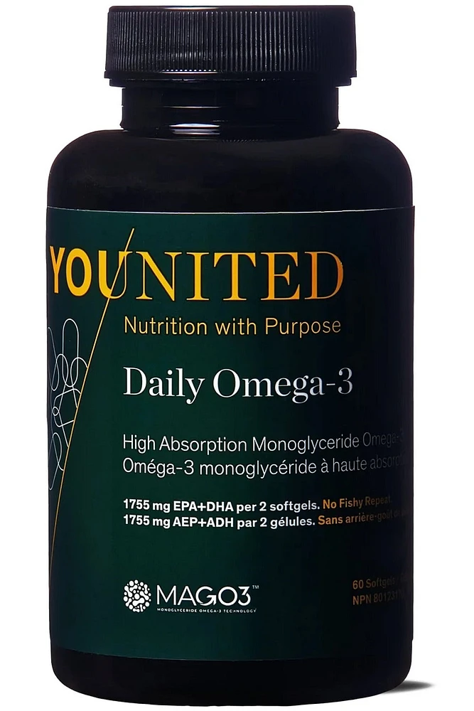 YOUNITED Daily Omega Fish Oil (MagO3 - 60 sgels)