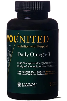 YOUNITED Daily Omega Fish Oil (MagO3 - 60 sgels)