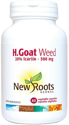 NEW ROOTS Horny Goat Weed ( 500mg - 60 caps )