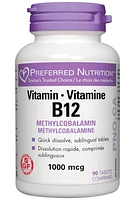 PREFERRED NUTRITION Vitamin B12 (1000 mcg - 90 tabs)