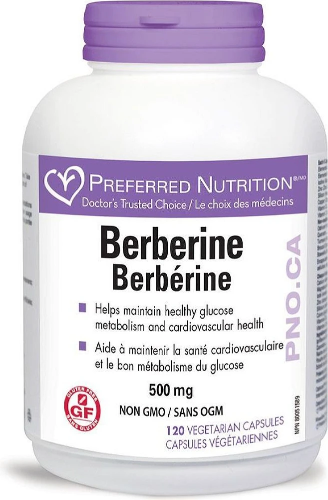 PREFERRED NUTRITION Berberine (500 mg