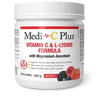 Medi-C - Vitamin C & L-Lysine with Magnesium Ascorbat (Berry - 300 gr)