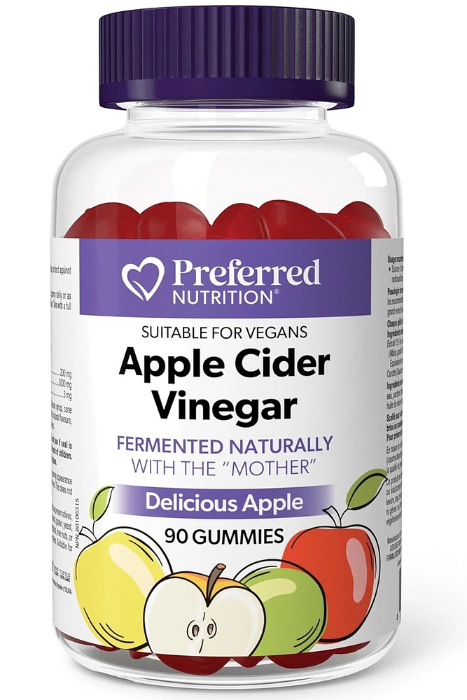 PREFERRED NUTRITION Apple Cider Vinegar (60 gummies