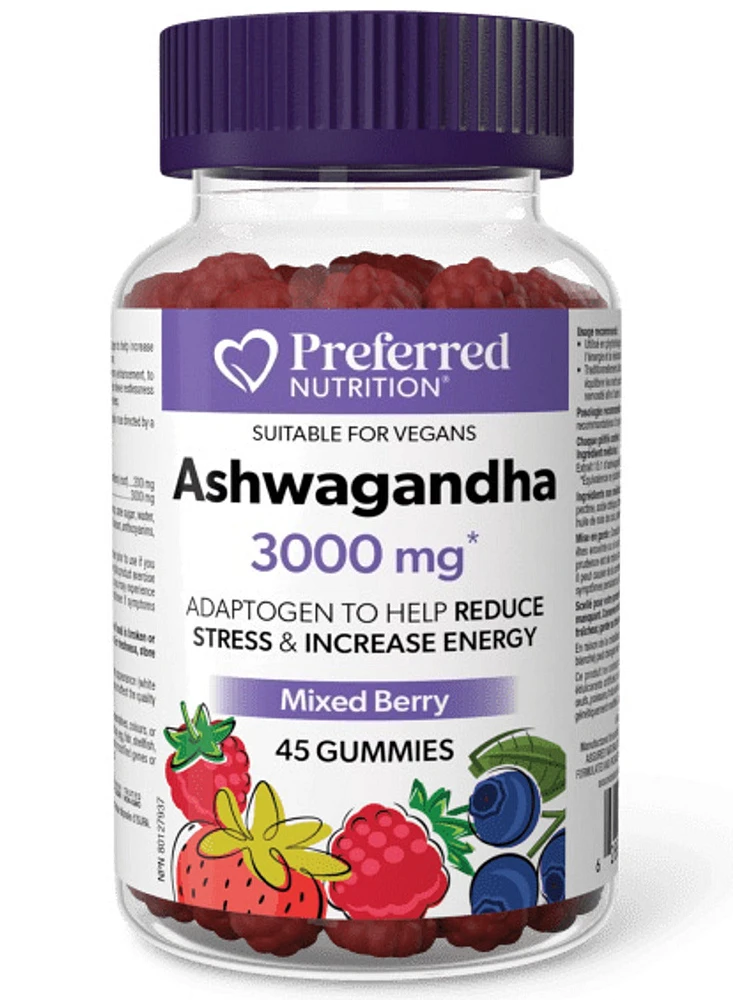 PREFERRED NUTRITION Ashwaganda (3000 mg