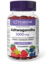 PREFERRED NUTRITION Ashwaganda (3000 mg - 45 gummies)