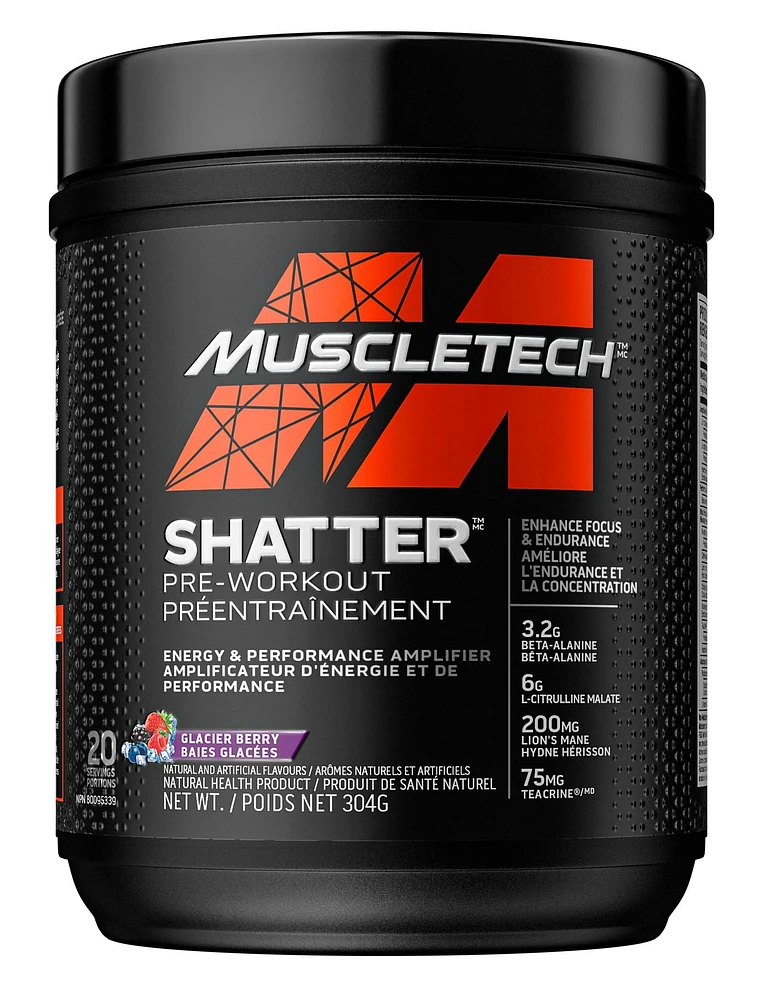 MUSCLE TECH Shatter (Glacier Berry - 304 gr)