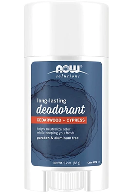 NOW Deodorant Stick (Cedarwood + Cypress - 62 grams)