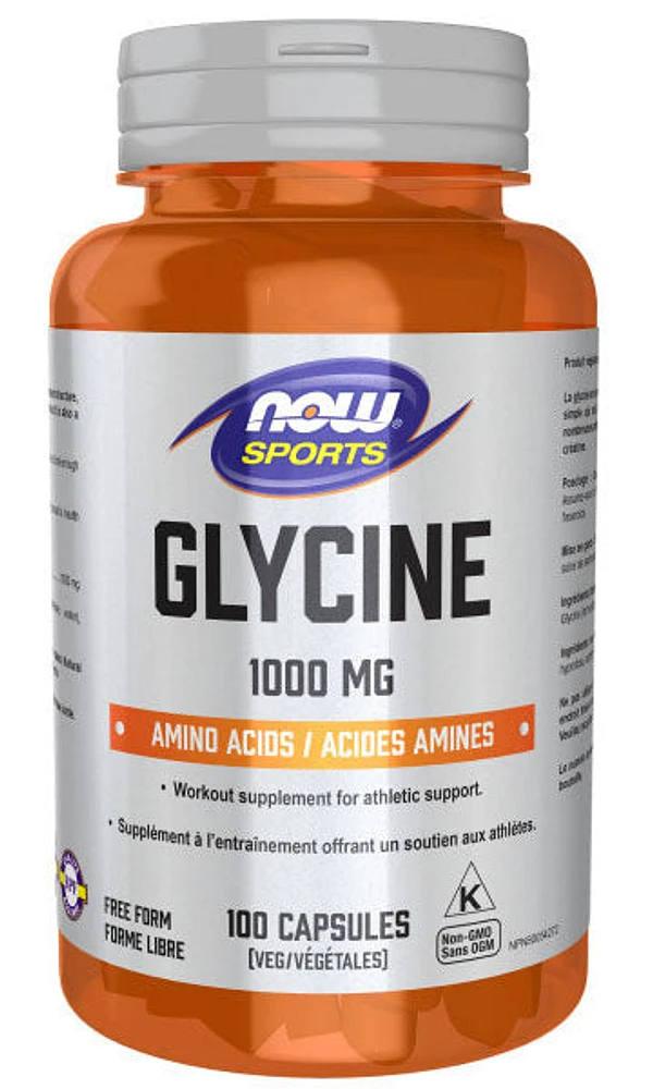 NOW Sports Glycine (1000 mg - 100 veg caps)