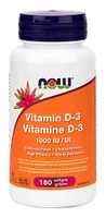 NOW Vitamin D3  (1000 iu - 180 sgels)
