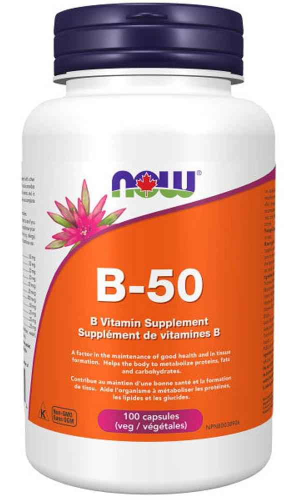 NOW Vitamin B 50 Complex (100 veg caps)