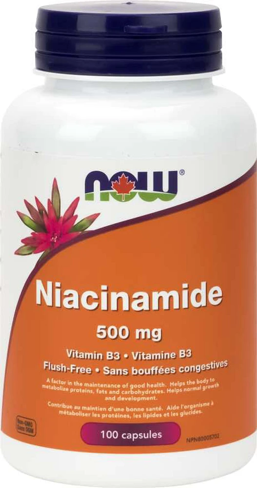 NOW Niacinamide (500 mg - 100 veg caps)