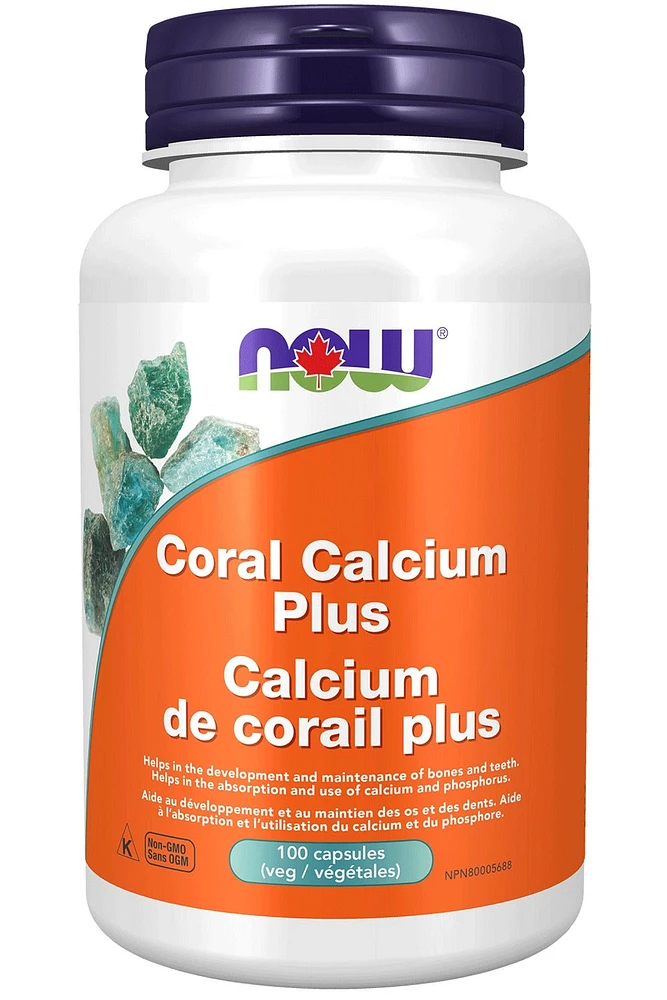 NOW Coral Calcium Plus (100 Capsules)