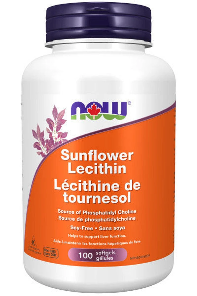 NOW Sunflower Lecithin (1200mg - 100sgels)