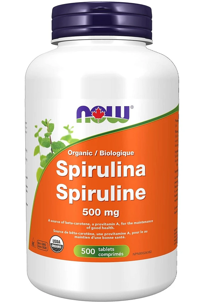 NOW Organic Spirulina (500 mg