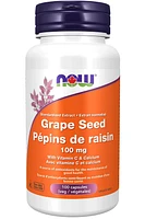 NOW Grape Seed Extract with Vit C & Calcium (100 mg - 100 vcaps)