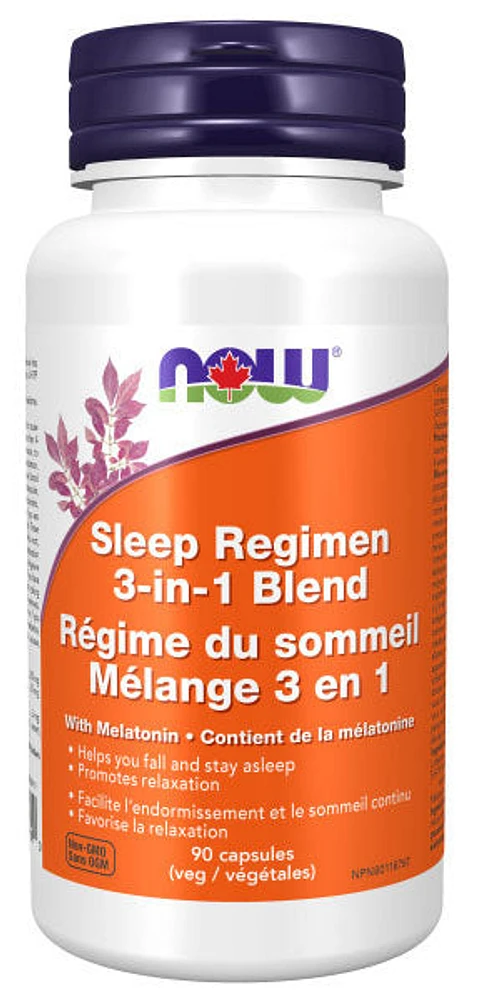 NOW Sleep Regimen 3 in 1 Blend (90 veg caps)
