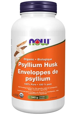 NOW Organic Psyllium Husk Powder (340 Grams)