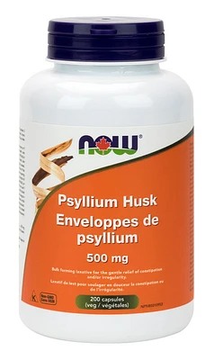 NOW Psyllium Husk (500 mg - 200 caps)