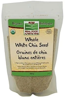 NOW Organic Whole White Chia Seeds (400 Grams)