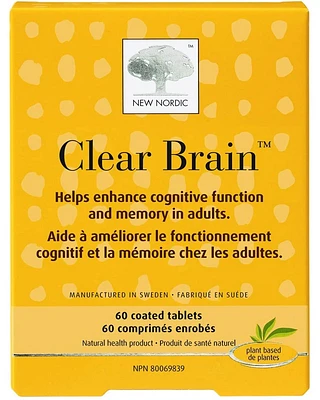 NEW NORDIC Clear Brain (60 tabs)