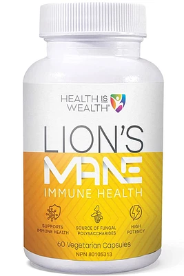 HEALTH IS WEALTH Lion's Mane (60 v caps)