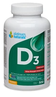 PLATINUM Vitamin D3 (2500 iu - 500 sgels)