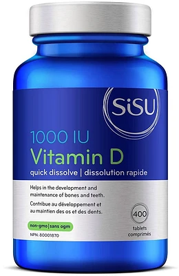 SISU Vitamin D3 1000IU (400 tabs)