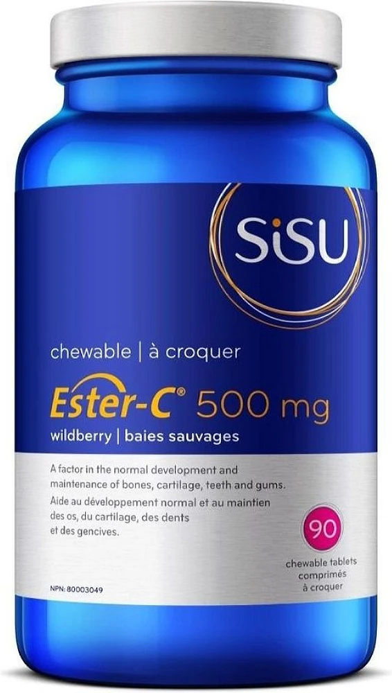 SISU Ester C Chews 500 mg (Wildberry - 90 chews)