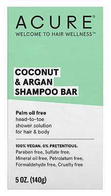 ACURE Shampoo Bar Coconut & Argan (140 gr)