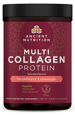 ANCIENT NUTRITION Multi Collagen Protein (Strawberry Lemonade - 262 gr)