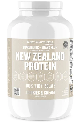 SCHINOUSSA NZ Whey Isolate + Probiotics (Cookies & Cream - 910 gr)