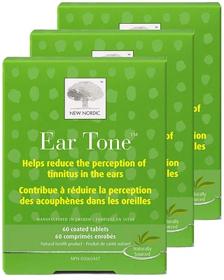 NEW NORDIC Ear Tone (60 tabs) 3-Pack