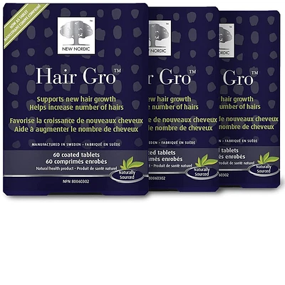 NEW NORDIC Hair Gro (60 caps) Pack of