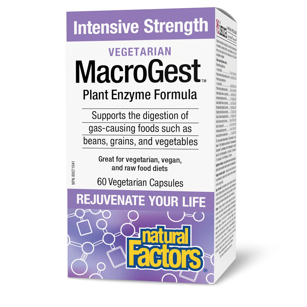 NATURAL FACTORS MacroGest Plant Enzymes (60 veg caps)