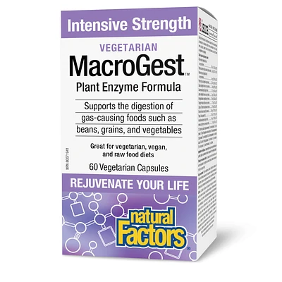 NATURAL FACTORS MacroGest Plant Enzymes (60 veg caps)