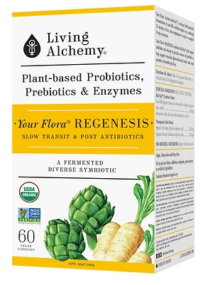 LIVING ALCHEMY Your Flora - Regenesis (120 vegan caps)
