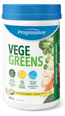 PROGRESSIVE VegeGreens (Pinapple Coconut - 265 gr)