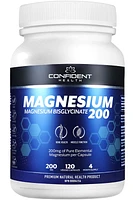 CONFIDENT HEALTH Magnesium Bisglycinate (200 mg