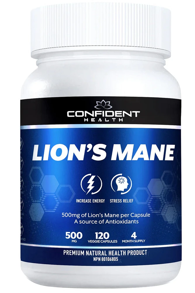 CONFIDENT HEALTH Lions Mane (500 mg Extract